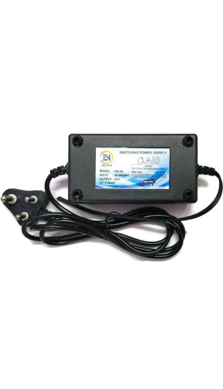 24V 2.5A RO SMPS Power Supply Adapter | Heavy-Duty AC-DC Spare Part for All Domestic & Commercial RO, UV, UF Water Purifiers | Water-Resistant, Surge Protection, 3-Pin Plug (Black)-picture-15