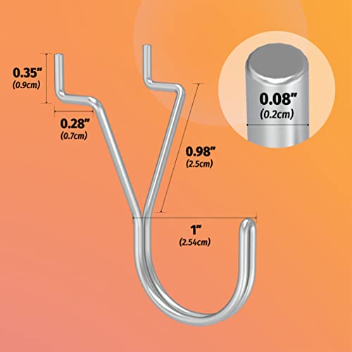 Huhole Pegboard Hooks, J-Hook thumb #2