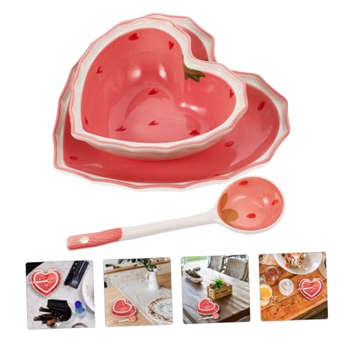 Saladier multifonction en céramique brillante motif fraise COLLBATH - 4