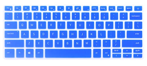 Keyboard Skin Compatible for Dell Insprion 14 5000 5405 5406 5490 5493 5498 7000 7400 7405 7409 7490, Insprion 13 5300 5390 5391 7300 7306 7390 7391, Vostro 13/14 5390 5391 5490 5000 5401 5402 (Blue)