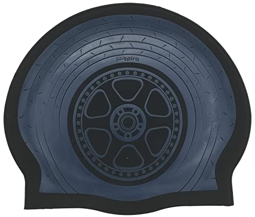PNEU Silicone Swimming Cap, Black