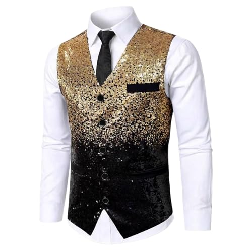Chaleco de traje ajustado brillante y elegante de sastrería moderna 3