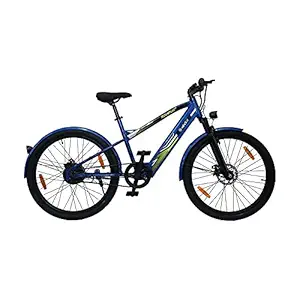 NEXZU Rompus Plus E-Cycle for Women and Men 32 Km Range | Full Throttle | Dual Disc Brake | Lithium-Ion 5.2Ah | Steel Frame | Electric Bike | BLDC 250W 36V Motor | Easy Charge