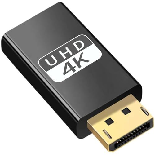 displayport hdmi 変換 DP to HDMIアダプタ 4K 60Hz 保護延長コード プラグ＆プレイ 金メッキコネクター 対応機種 ノートパソコン テレビ プロジェクター モニター (4K60Hz)