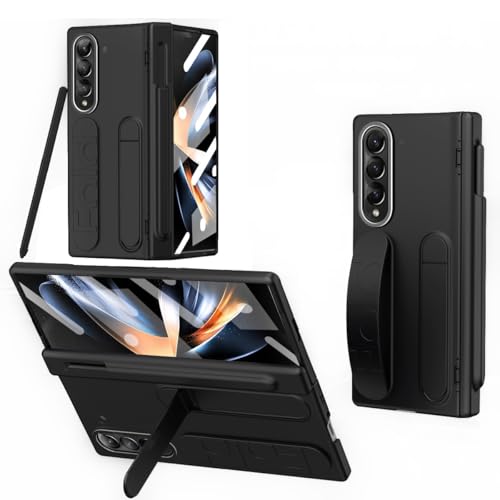 Samsung Galaxy Z Fold 3 P[Xƌ݊AS yz_[ & qWی & h~XN[veN^[P[Xtt{fBϏՌیdbP[X(Black)