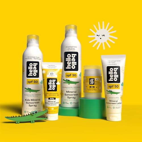 Image of Hello Bello Kids Sunscreen - SPF50 Broad-Spectrum Mineral Sun Spray, 5oz