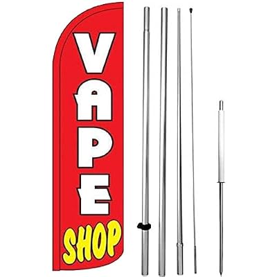 Liquor Windless Swooper Flag Kit 15' Feather Banner Sign