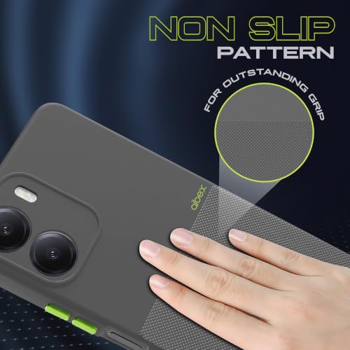 Image of AIBEX Premium Back Cover Case Compatible for Redmi 15A 5G | Scratch & Drop Tested Shockproof Matte Texture Case with Soft Microfibre Lining | Slim Fit Cover with Anti-Scratch Finish - Grey