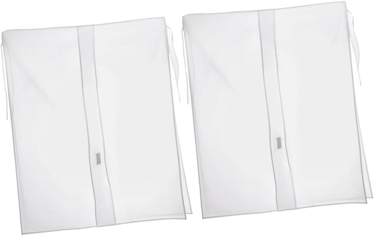 Clothing Rack Covers 2pcs Garment Rack Protectors Sealed Hanging Bag for Easy Access
