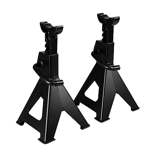 OROK - Chandelles à crémaillère, chandelle Fixes à crémaillère - 2 pièces - Capacité maximale: 2 tonnes - avec Pieds Larges pour Une Meilleure...