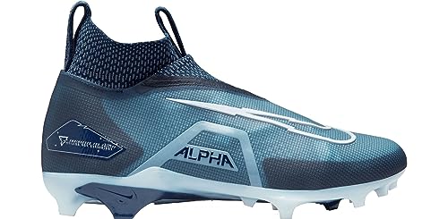 Image of Nike Alpha Menace Elite 3 White /Particle Grey /Opti Yellow /Black Mens Football Cleat.
