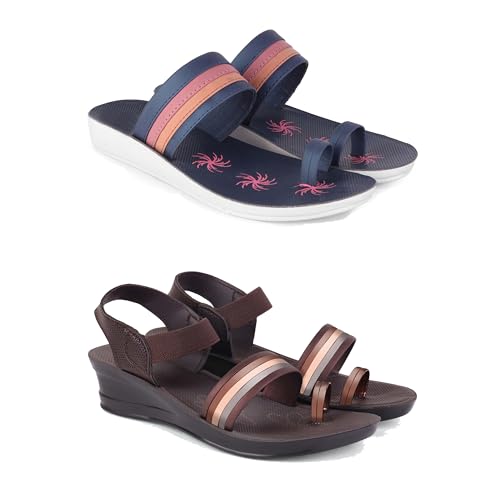 Image of Women's Comfortable Sandal,Casual Lightweight Sandal for Everyday Wear | TP-(COMBO-2)-1991-1961