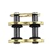 Produktbild Universal Motorrad Clipschloss Clip Kettenschloss für 530 Ring Teilung verstärkte Kette Verbindungsglied Gold