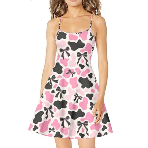 Image of Coloranimal Women's Summer Sleeveless Casual Swing Dresses with Loose Fit Beach Sundress