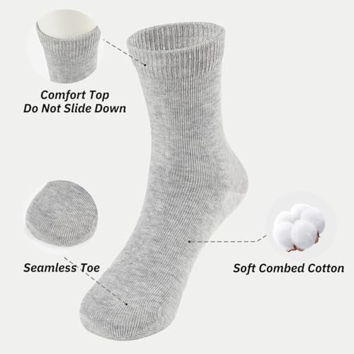 Campus style tube socks, 6 pairs, soft and durable, comfortable and not slip off3