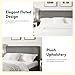 FLEXISPOT Queen All-in-One Adjustable Bed with Velvet Upholstered Bed Frame, Vertical Channel Fluted Headboard, Head & Foot Lift, Adjustable Headboard, Thick Foam Padding, Easy Assembly, Dark Grey