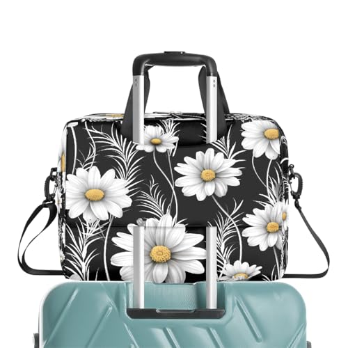 Bolso para laptop 15.6-16 pulg con diseño floral y correa miniatura 7