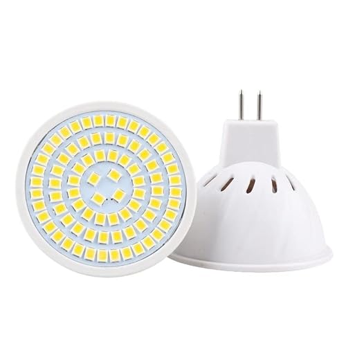 SIYTREWQS, Pack of 20, LED Spotlight Lamp, AC110V 2835SMD 48/60/80LEDs GU10/E27/MR16/E14/B22 Plastic Lamp(MR16 warm white,4w)