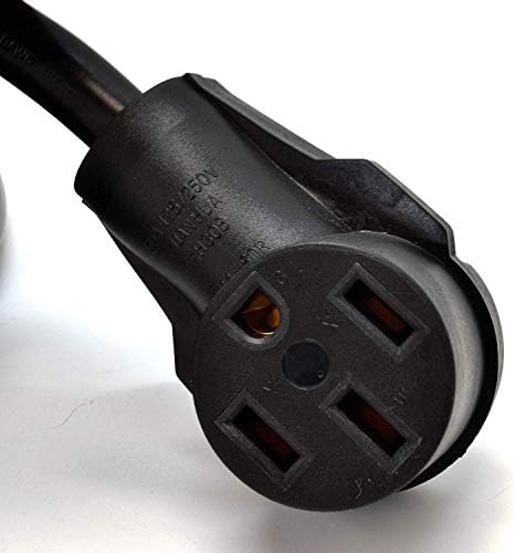 Ceptics Ft 50-Amp Auto EV Extension Cord (Recommended Users | Tesla Model 3/S/X/Y) | Nema L14-50-UL Listed-50A, 125/250V, 10 Feet, Foot