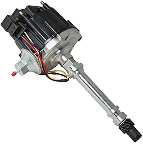 A-Team Performance - Complete HEI Distributor 65K Coil Convert to Carburetor HEI Upgrade OEM - Compatible with Chevrolet Chevy GM 4.3L V6 VORTEC 262 One-Wire Installation Black Cap