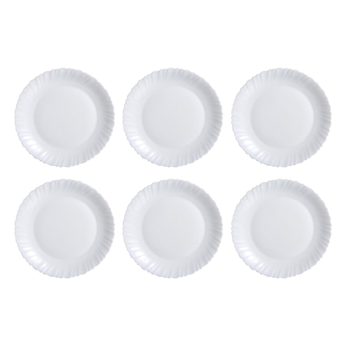 Luminarc Feston 6 Fuente Redonda Opal Apto Microondas Apto Frigorífico Reciclable