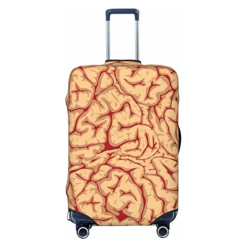 Zombie Brain Travel Luggage Cover Suitcase Protector Bag,Double-Sided Printed Fits 18-32 Inch Luggage,Suitcase Sleeve For Kid And Adult,Large