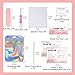 Press On Nail Tool Kit for Business - Prep Application Disposable Kit With File, Glue, Prep Pads, Instruction Card, Adhesive Tabs, Wood Stick, Holographic Bag (50pcs in Pink)