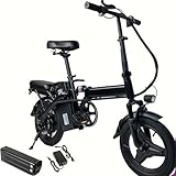 LGLRTD Electric Bike for Adults,Folding Ebike,20MPH,20+ Miles,14inch Mini E Bikes for...