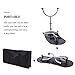 Nail Table- SUNCOO Portable Folding Station Desk Movable Tech Table for Home Spa Beauty Salon with Wrist Cushion, Drawer, 4 Lockable Wheels, Carrying Bag 35.4