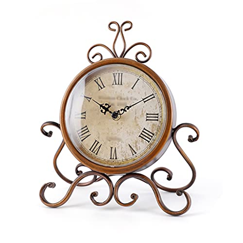 Reloj de mesa de hierro retro sin ruido para dormir bien en el dormitorio 2