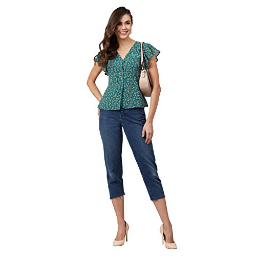 Image of Carlton London Women's Striped Regular Fit Blouse