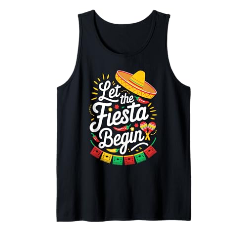 Photo de Let The Fiesta Begin Chemise Homme, Femme, Enfant Cinco De Mayo Débardeur