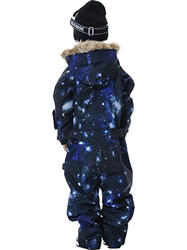Image of Kids Girls Boys Waterproof Colorful One Piece Snowsuits Coveralls Ski Suits Jackets Winter Jumpsuits