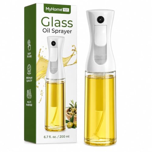 Glass Oil Sprayer &ndash; 6.7 fl.oz Refillable Kitchen Mister