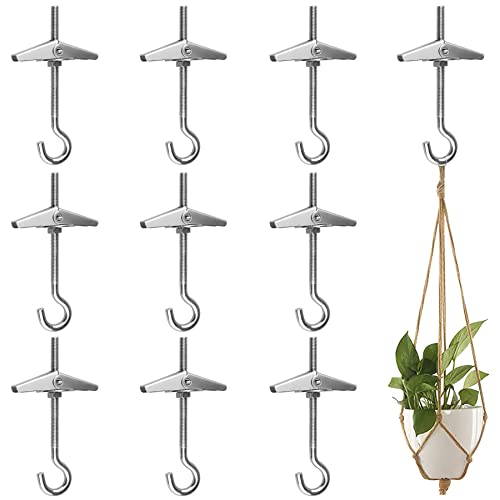 10 Pcs Gancho Lampara Techo Gancho Ø12, M4, Gancho Colgar Techo Gancho Colgar Lampara Techo Soportes Techo Escayola Ganchos j para Techos Soporte TV Techo Soporte Techo para Lampara Cover