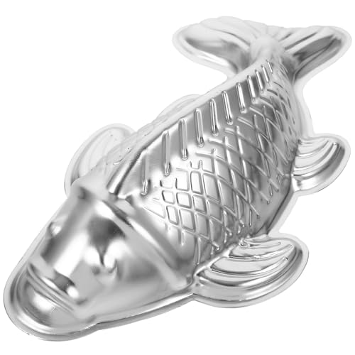 LOEFLIFA Molde para Hornear Forma de Pez de Aleación de Aluminio, Ligero Hornear Uniforme, Adecuado para Hacer Pastel de Arroz y Gelatina