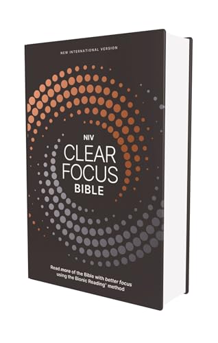 NIV, Clear Focus Bible, Hardcover, Charcoal/Copper: Read more of the Bible with better focus