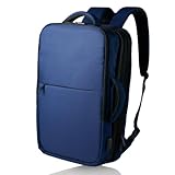 [グレヴィオ] ビジネスリュック 2way 3way 薄型 大容量 拡張機能付き 撥水 キャリーオン 軽量 リュック メンズ バックパック USB 黒 グレー ネイビー ブラック (b.2way, c.ネイビー)