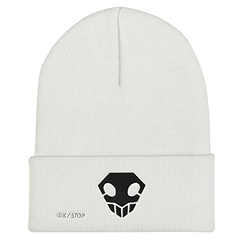 Ripple Junction Bleach Soul Reaper Icon Embroidered Cuff Beanie Officially Licensed White