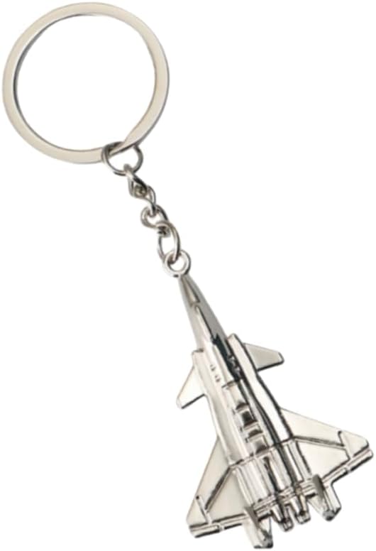 ODETOJOY Metal Fighter Plane Keychain Charm Key Holder Key Chain Souvenir Thank You Gift Battleplane F16 Fighter Model Toy (J-20')