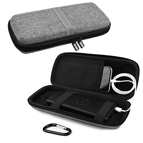SKYNEW Powerbank Hard Drive Case Compatible with Anker Power Core 26800mAh/ PowerCore +26800mAh, RAV Power 26800/20100/20000mAh, ROMOSS 30000mAh, Miady 10000/15000mAh (Medium-Light Grey)