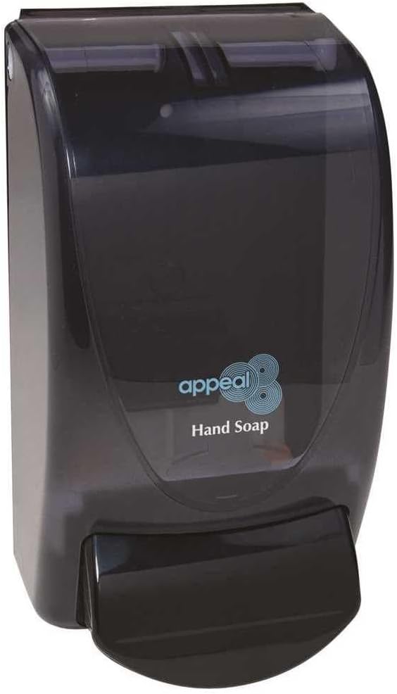 APPEAL Hand Soap Dispenser, Black, 1,000Ml-102670, 1000 ml