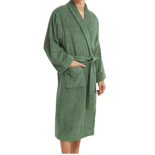 DECODEKO Albornoz Mujer y Hombre - 100% Algodón Premium 450 gr/m², Ultra Suave y Altamente Absorbente, Albornoz Unisex para Baño, Ducha, Spa, Piscina y Gimnasio, Regalo para Fiestas y Cumpleaños