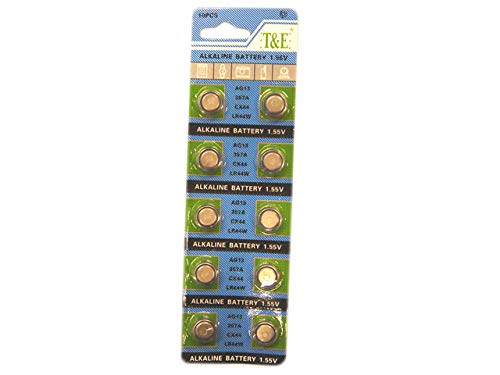 Lot de 12-10x Pile Bouton ag13/a76/357/lr44/sr44