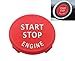 Red Start Stop Engine Button Switch Cover for BMW X5 E70 X6 E71 3 E90 E91 E92 E93 E87 E83 E89 320 520 525 328i(2007-2011) 335i 330i