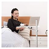WZXCV Table De Lit Mobile Bureau D'Ordinateur Portable À Hauteur Réglable, Assis Et Debout Mobile, Design Ergonomique, Chariot pour Ordinateur Portable Excellent Pupitre pour Salles De Classe, Bu