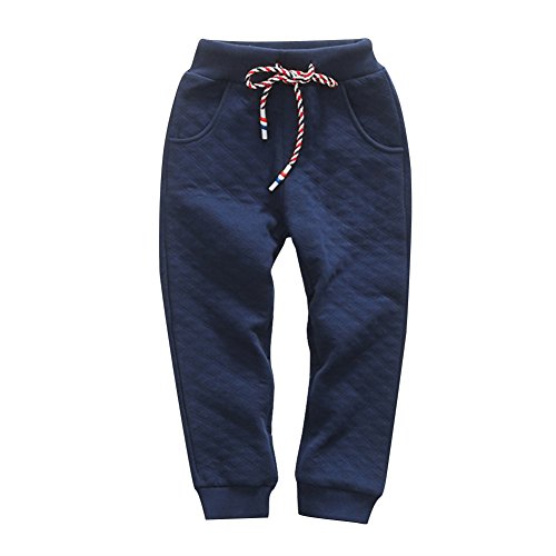 KISBINI Boy's Air Cotton Active Long Pants Sport Sweatpant for Children