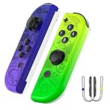 JoyPlay Mando para Switch, L/R Mandos Inalámbrico Compatible con Switch/Lite/OLED con Doble Vibración, Gyro Axis, Función de Activación