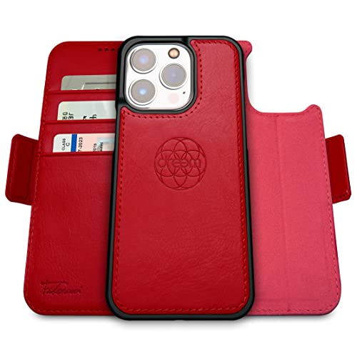 dreem Wallet Case for iPhone 14 Pro Max, 2 Way Phone Stand
