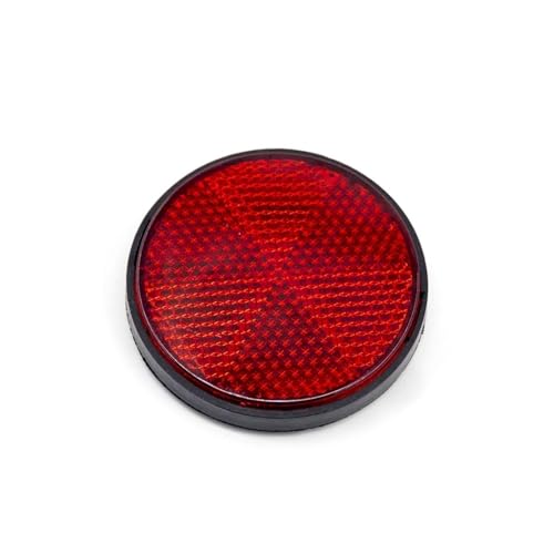 Bande réfléchissante ronde rouge autocollante de sécurité pour vélo et remorque